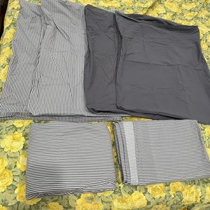 Brooklinen Queen fitted sheet, flat sheet, 4 pillow cases